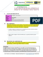 Actividad de Aprendizaje 01-3° y 4°