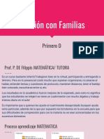 Reunión con Familias Matemática