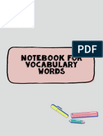 Editable - Notebook - For - Vocabulary - Words - PDF