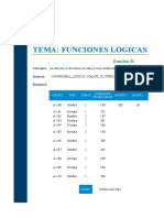 Funciones Lógicas - Ejercicio