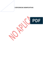 Reporte de Deficiencias Significativas PDF
