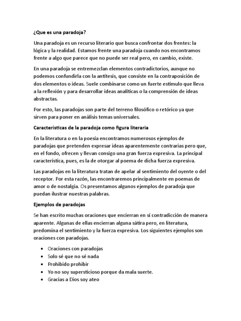 Paradojas: Expresión y Contradicción | PDF | Paradoja | Teorías filosóficas