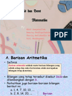 Barisan dan Deret Aritmetika