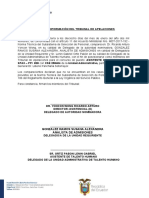 Acta de Conformación Del Tribunal de Apelaciones