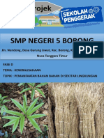 Modul Projek Kewirausahaan - Pemanfaatan Bahan Di Sekitar Lingkungan - Fase D