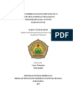 Asuhan Kebidanan Bayi Sakit Pada By. E Umur 5 Bulan Dengan Milliariasis Di Klinik Pratama An-Nuur Karanganyar