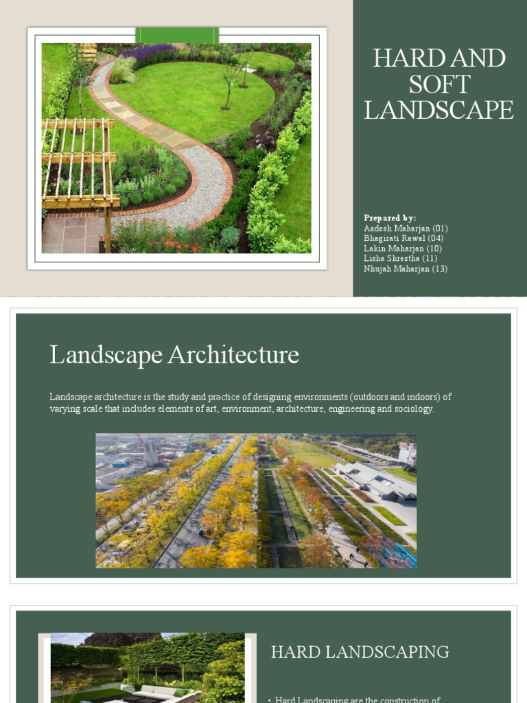 Hard and Soft Landscaping Overview | PDF | Trees | Hedge