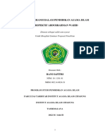 Sikap Toleransi Dalam Pendidikan Agama Islam Perspektif Abdurrahman Wahid Fix