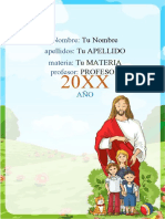 Caratula de Religión en Word