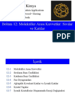 BÖLÜM 12-Moleküller Arası Kuvvetler - Sıvılar Ve Katılar