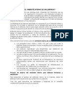 En Que Consiste El Ambiente Interno de Una Empresa