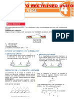 Movimiento Rectilineo Uniformemente Variado MRUV para Cuarto Grado de Secundaria