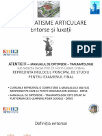 CURS 9-10 - Traumatisme Articulare - Entorse - Luxatii Stefan Mogos PDF