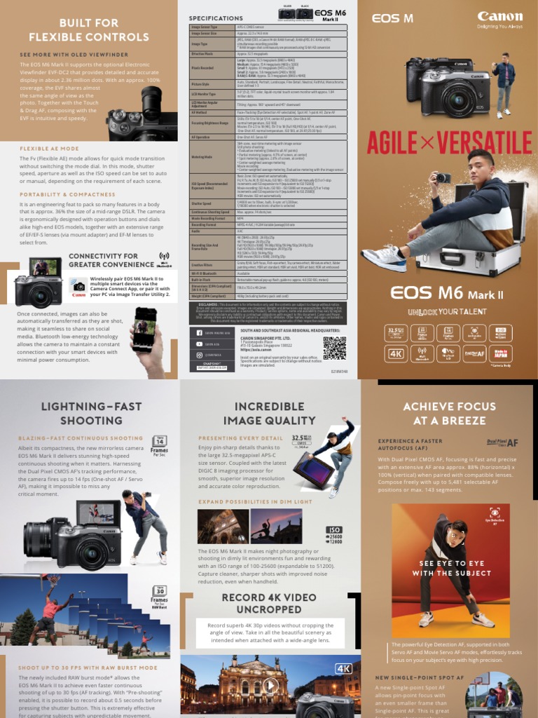 EOS M6 MarkII Brochure | PDF