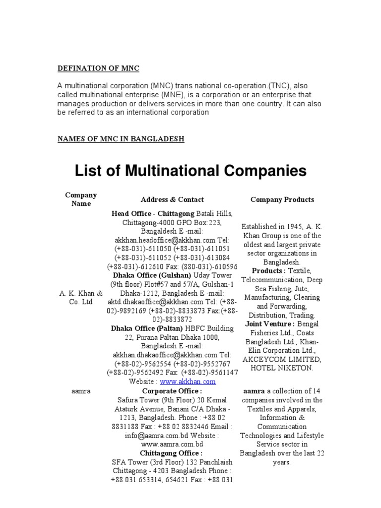 MNC | PDF