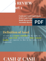 Cash and Cash Equivalents Petty Cash Fund Bank Reconciliation Accounts Receivable