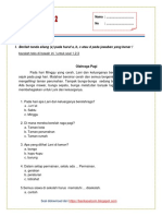 Soal Tematik Kelas 2 Tema 6 Subtema 3 Ku PDF