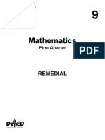 Math 9 q1 Remedial