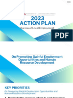 2023 ACTION PLAN FOR BETTER EMPLOYMENT AND SKILLS