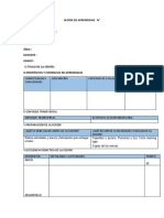 Esquema Sesión de Aprendizaje