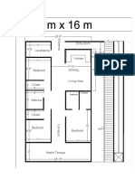 Floor plan for a 3 bedroom, 2.5 bathroom home