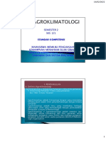 Agroklimatologi Pendahuluan PDF
