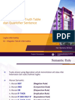 2 Semantic Rule Dan Truth Table PDF