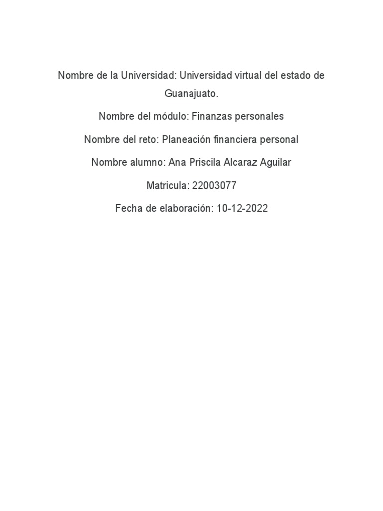 Finanzas Personales | PDF | Crecimiento personal y profesional