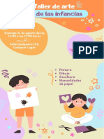 Flyer Taller de Arte Día de Las Infancias Infantil Naranja y Verde PDF