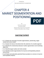 Market Segmentation and Positioning: DTM50153 Tourism and Hospitality Marketing