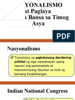 AP7 - Nasyonalismo at Paglaya NG Mga Bansa Sa Timog Asya