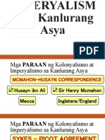 AP7 - Paraan NG Kolonyalismo at Imperyalismo Sa Kanlurang Asya