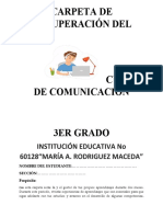 Carpeta de Recuperación 3er Grado