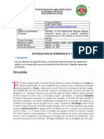 Act Aprendizaje en Casa 1 Ciclo VI