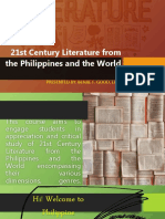 21st Century Literature From The Philippines and The World: Presented By: Benjie F. Good, LPT