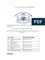 Basic Technician Certificate in Computing and IT