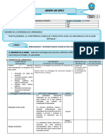 Sesión de Aprendizaje 2022 4° Resolución de Conflictos