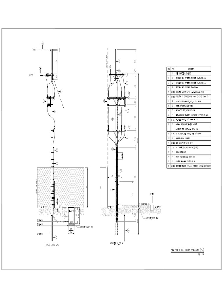 22kV RISER POLE DETAILS INSTALLATION PDF PDF