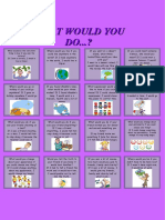 What Would You Do Speaking Cards Conversation Topics Dialogs Flashcards Fun Activit - 82303