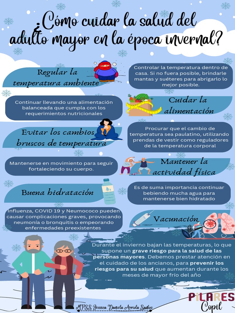 Cuidados de salud para adultos mayores en invierno | PDF