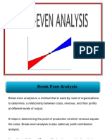 1.3 Break Even Analysis