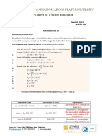 Error Identification Test - Table 4