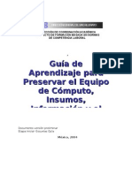 Guia de Aprendizaje Preservar El Equipo de Computo (1 de 2)