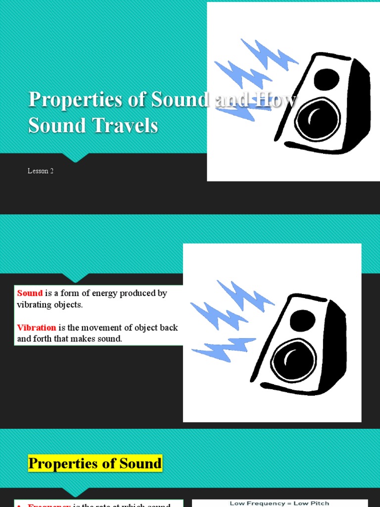 Properties of Sound and How Sound Travels PDF Sound Frequency