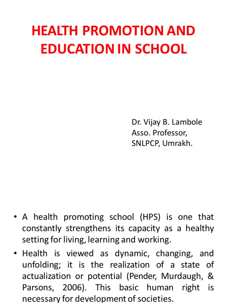 Health Promotion And Education In School Vl Pdf Pdf Preventive