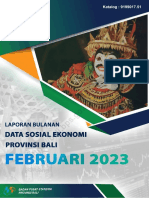 Laporan Bulanan Data Sosial Ekonomi Provinsi Bali Februari 2023