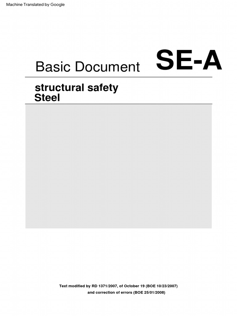 Structural Safety Guidelines for Steel | PDF | Deformation (Engineering ...