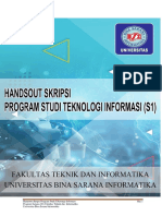 Handouts Skripsi Prodi Teknologi Informasi