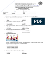 KUMER PJOK KLS 4 (Soal, Kunci Jawaban, Kisi-Kisi)