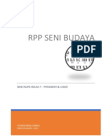 RPP Seni Budaya: Seni Rupa Kelas 7: Tipografi & Logo